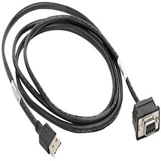 Zebra USB Cable Assembly: 9-Pin Female Straight Scanner Connector, 6ft. Straight Cable, to be used with General Purpose Fixed Mount Scanners