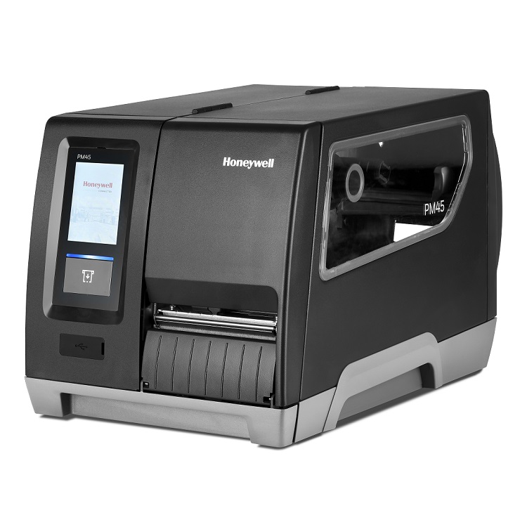 Honeywell Printer PM45A Thermal Transfer Full Touch Display 203 DPI with Ethernet/Fixed Hanger and No Power Cord - Requires CAIEC