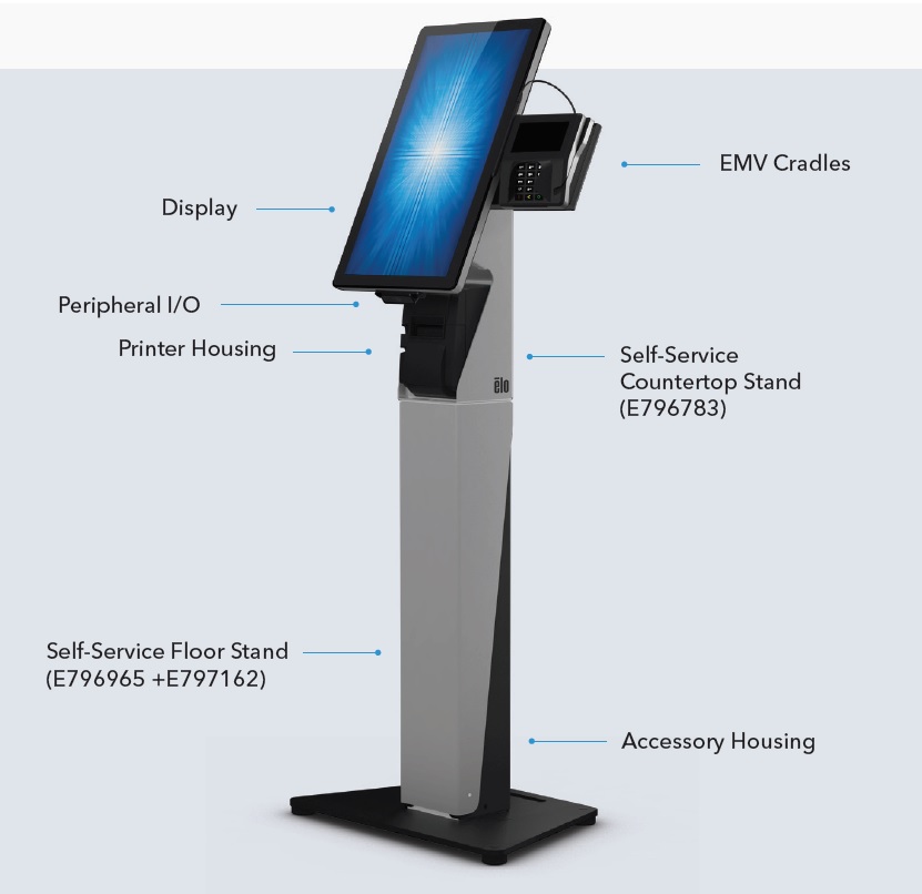 ELO SELF SERVICE STAND DESKTOP WALLABY MKII